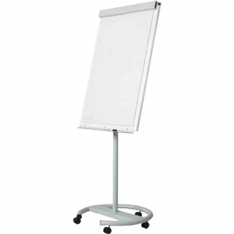 Flipchart fahrbar, magnethaftend, 2 seitlich ausziehbare Papierhalter, 